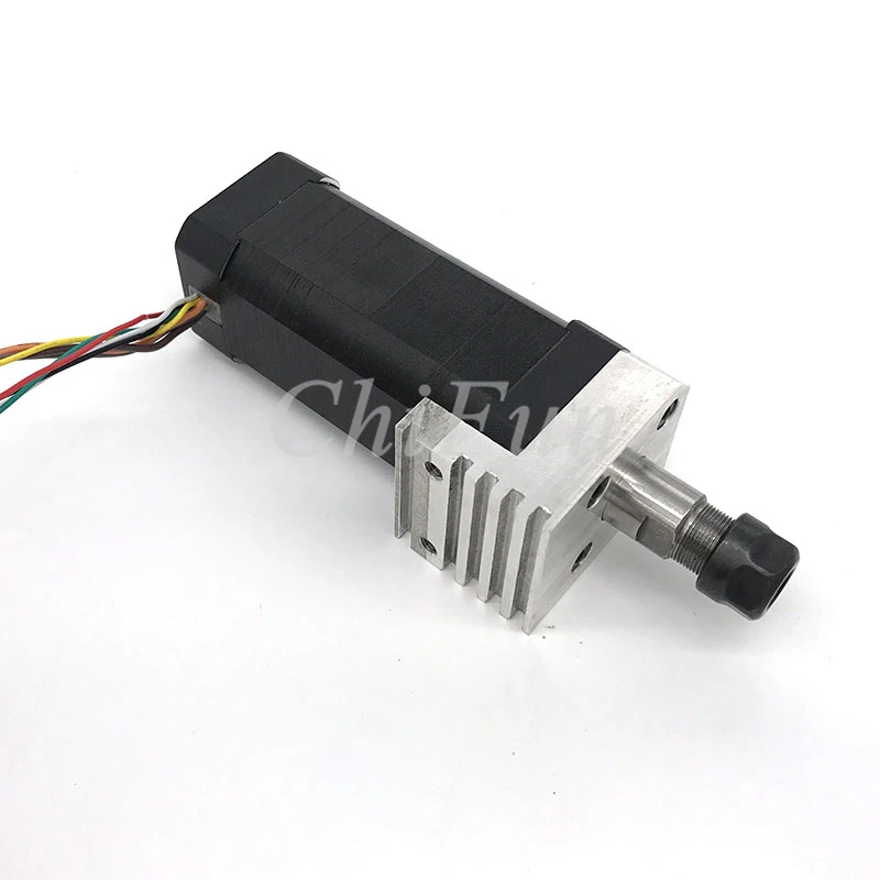 DIY мини двигатель шпинделя гравировального Станка 100 Вт бесщеточный