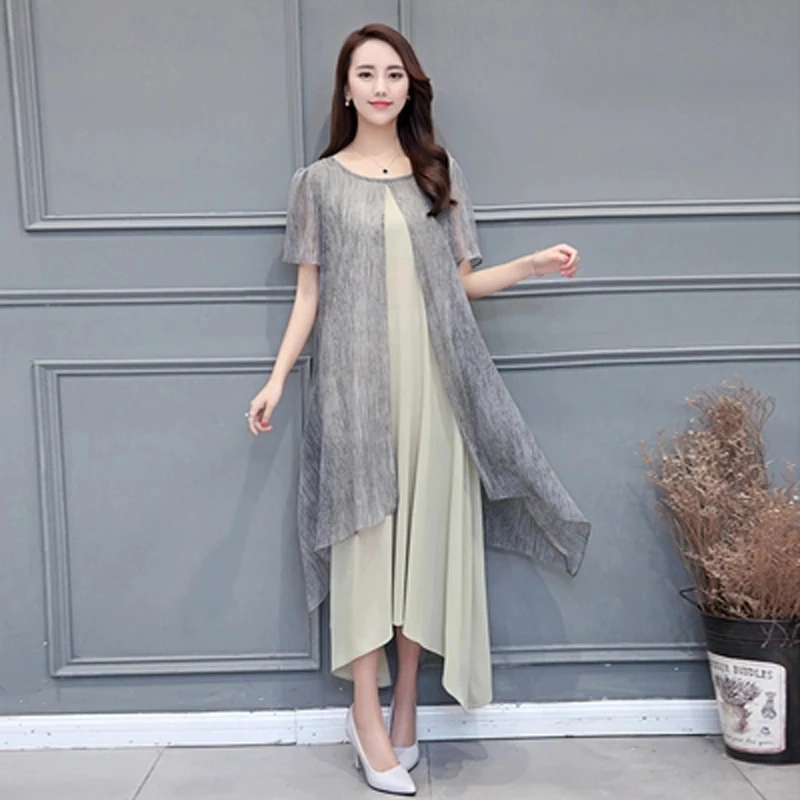 Clobee 2 19 элегантное женское летнее шифоновое платье Feminino с цветочным принтом