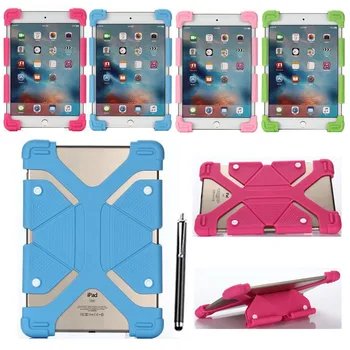 

XSKEMP Tablets Case Skin For iPad mini 5 7.9 A2133 A2124 A2126 Shock Proof Soft Stand Protective Silicone Cover With Pen Stylus