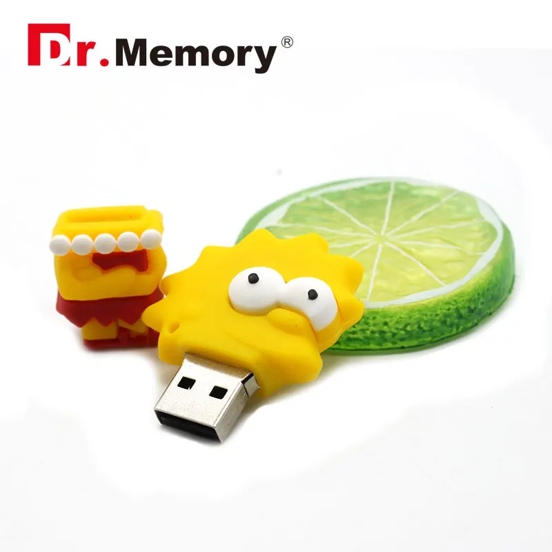 Забавные Семейные USB флеш-накопители с героями мультфильмов, 16 ГБ, 8 ГБ, милая маленькая девочка, Лиза, аниме, флешка, 32 ГБ, 4 Гб, карта памяти