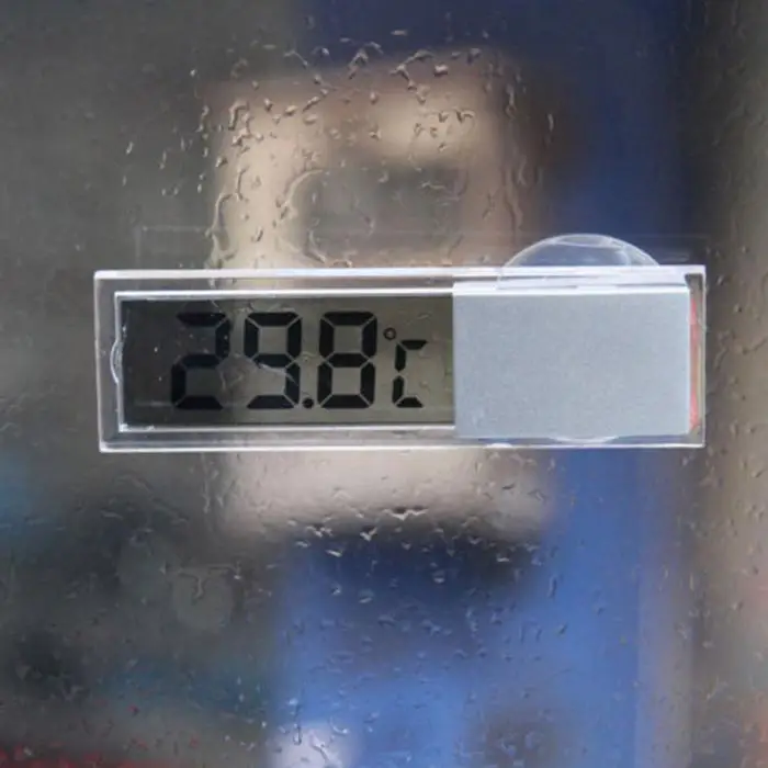 ЖК-цифровой термометр Автомобильный термометр osculuum тип по Цельсию по Фаренгейту присоска для внутреннего наружного ALI88