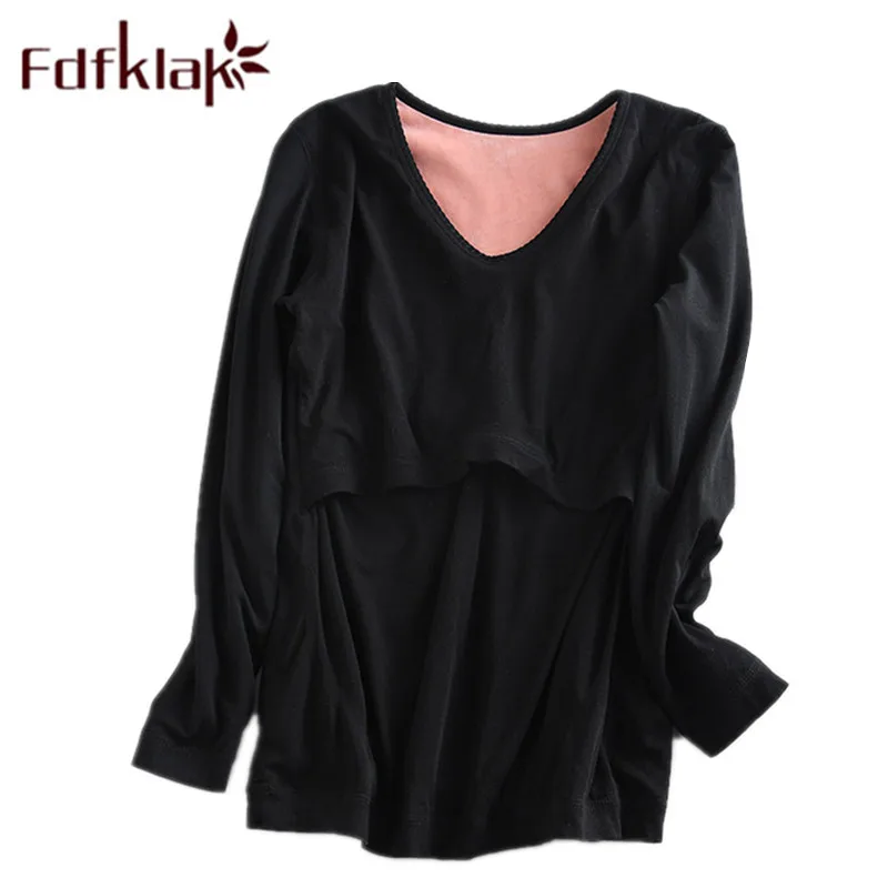 

New Nursing Maternity Pajamas For Pregnant Women Autumn Winter Warm Long Sleeve Pregnancy Sleepwear Nursing Pyjama Fdfklak