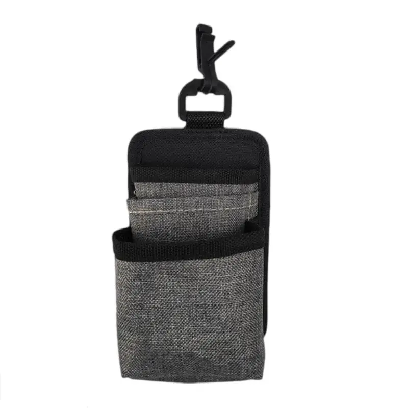 

1pc Car Door Storage Bag Data Line Hole Charging Oxford Cloth Pocket for Small Items