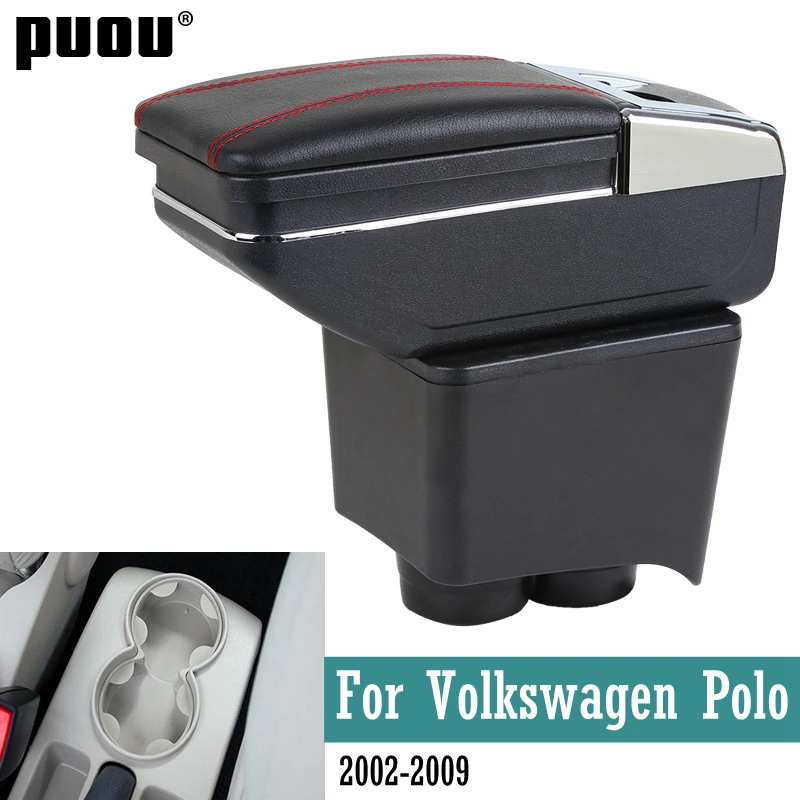 

Arm Rest For VW Polo Mk4 2002-2009 Polo Vivo 2010 Center Centre Console Storage Box Armrest