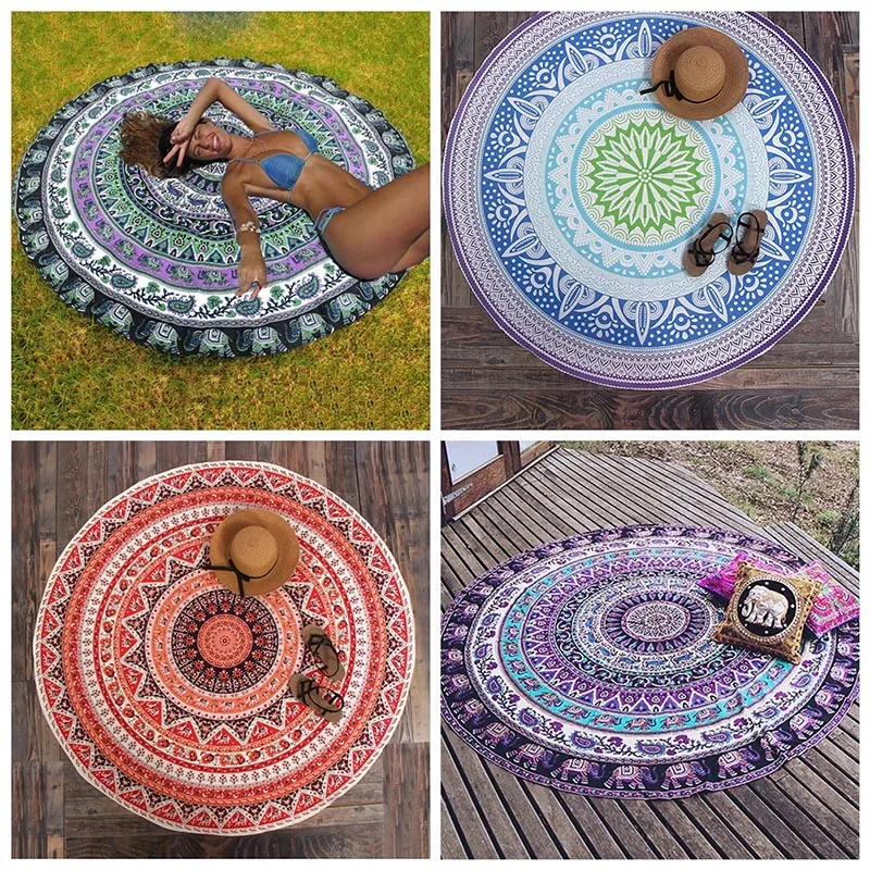 

Mandala Tapestry Wall Tapestry Wall Hanging Blanket Indian Summer Beach Wrapped Skirt Tablecloths Tapestry