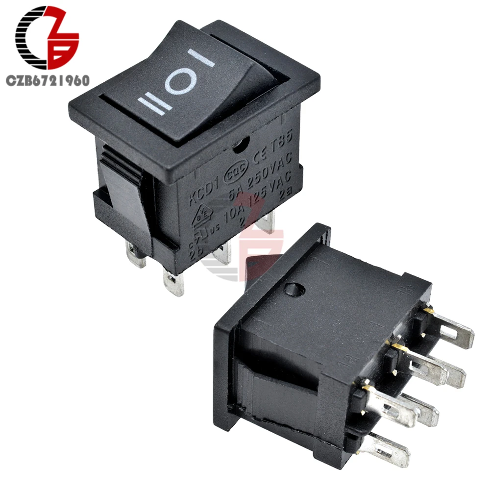 2 шт. 6Pin DPDT ON OFF на 3 позиции оснастки Boatlike кулисный переключатель переменного тока