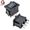 2PCS 6Pin DPDT ON-OFF-ON 3 Position Snap Boatlike Rocker Switch AC 6A/250V 10A/125V ► Photo 1/6