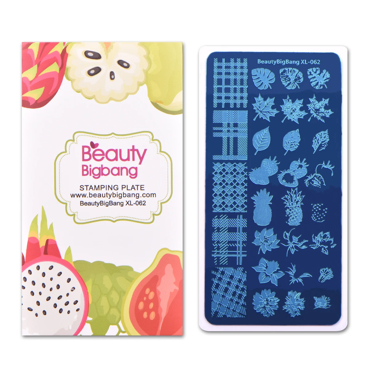 BeautyBigBang дизайн ногтей штамповка цветок листья дерева 14 различных Шаблон трафарет для шаблон формы ногтей штамповки пластины BBB XL-023