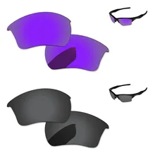 Черный и плазменный фиолетовый 2 пары Поляризованные замены линзы для Half Jacket 2,0 XL Солнцезащитные очки Frame UVA и UVB Защита