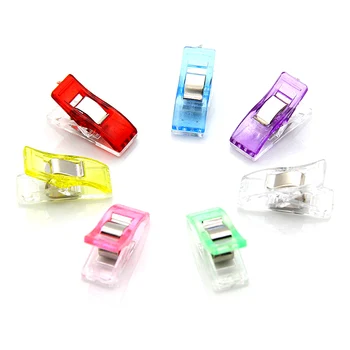 

50Pcs/Lot 7 Color Plastic Handmade Clips Clover Wonder Clip Quilt Tools Patchwork For Diy Sewing Accessory Patchwork Quilt Clips
