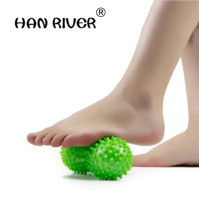 HANRIVER 1 pcs 15 x 7 cm Peanut Massage Ball Roller Soft Reflexology
