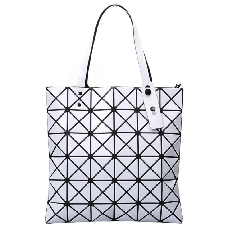 

Women Handbag Female Folded Ladies Geometric Plaid Bag Fashion Casual Tote Women Tote Bag Mochila Shoulder Bag Bao