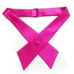 Мода для мальчиков и девочек Регулируемый крест-накрест галстук школьная Униформа шеи галстук Шпалы