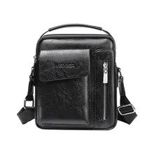 35 # bolsos de hombro Vintage para hombre, bolsos de bandolera Retro con cremallera, bolso de hombro Simple, pequeño bolso cuadrado para mujer