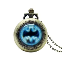 Steampunk Retro Design Batman Theme Pocket Watch Bruce New Arrive Wayne Quartz Watches Pendant Jewelry Gift