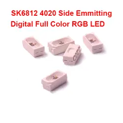 Новинка! 5V SK6812 4020 боковой emering светодиодный чип RGB со встроенным SK6812 IC внутри; 1500 шт/рулон; вход DC5V; SMD4020 светодиодный боковой вид