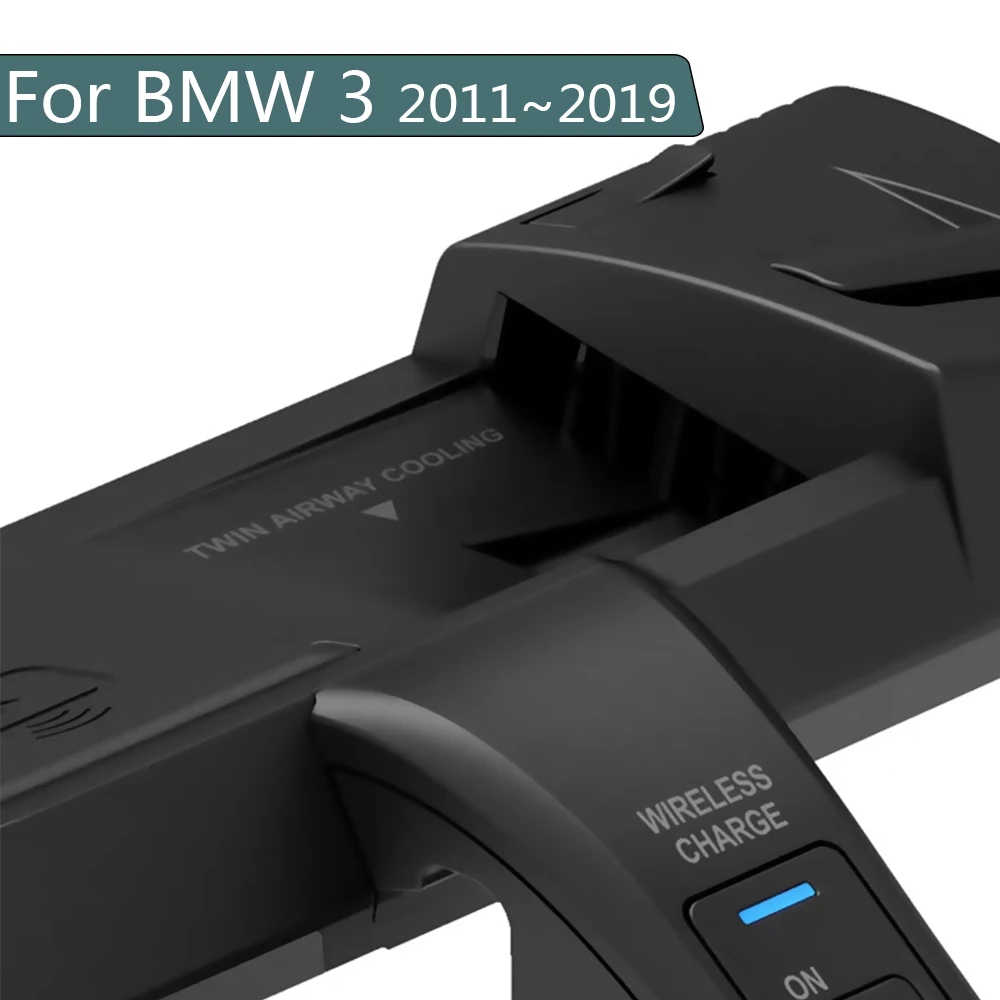 10 Вт беспроводное быстрое зарядное устройство для iphone Android телефона BMW 3 F31 2011 ~ 2019