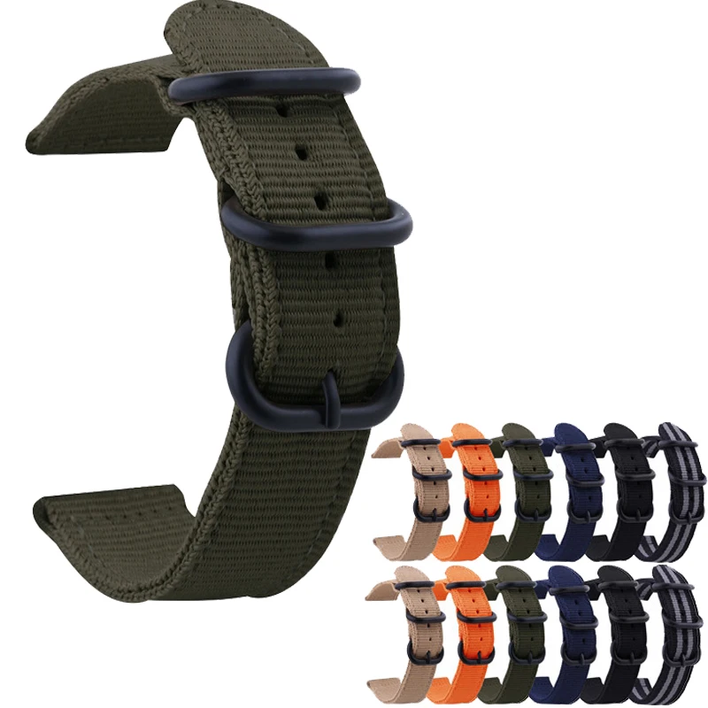 20 мм 22mm холст нейлоновый ремешок для часов Ремешок samsung Шестерни S3 S2 Galaxy Watch 42mm/46