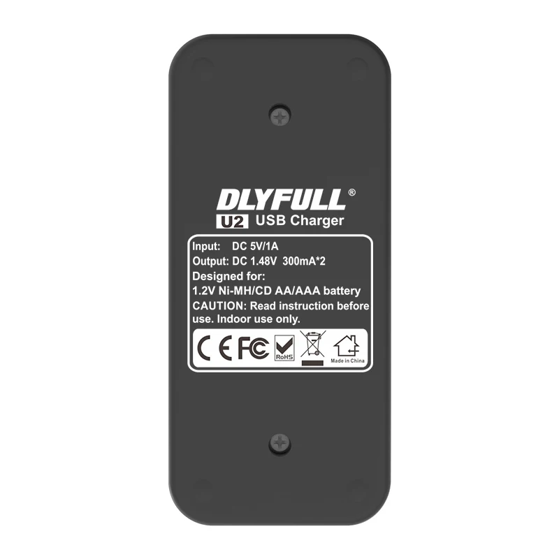 DLYFULL U2 usb aa aaa батарея зарядное устройство для никель металл гидридных и кадмиевых