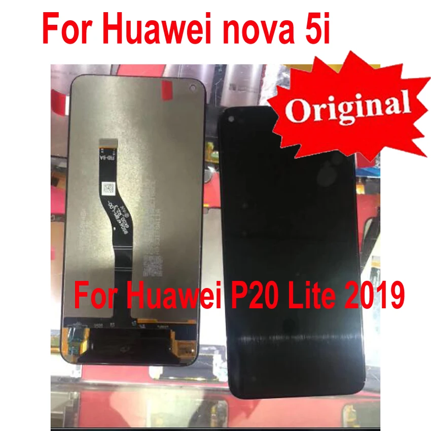 

100% Test Working For Huawei Nova 5i Original LCD Display Touch Panel Screen Digitizer Assembly Sensor For Huawei P20 Lite 2019