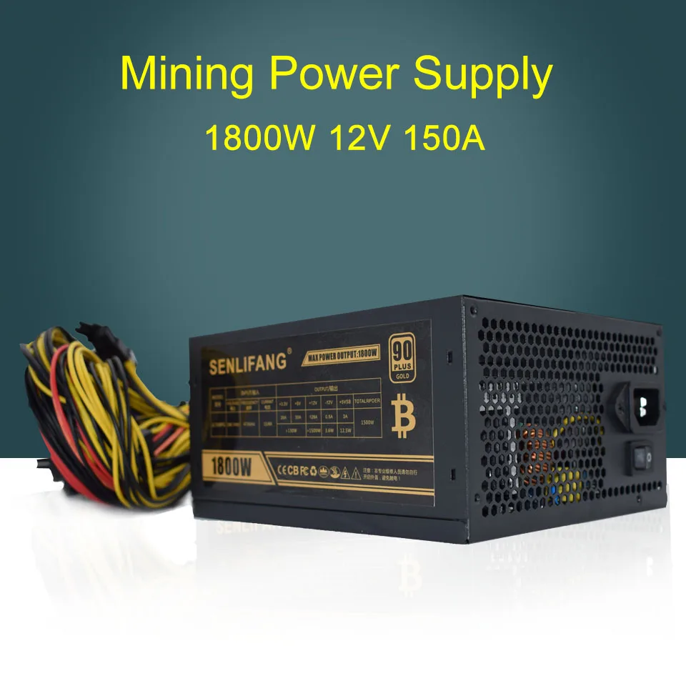 6 Gpu Miner Fall 1800 Watt Ethereum Miner Stromversorgung Fur - 