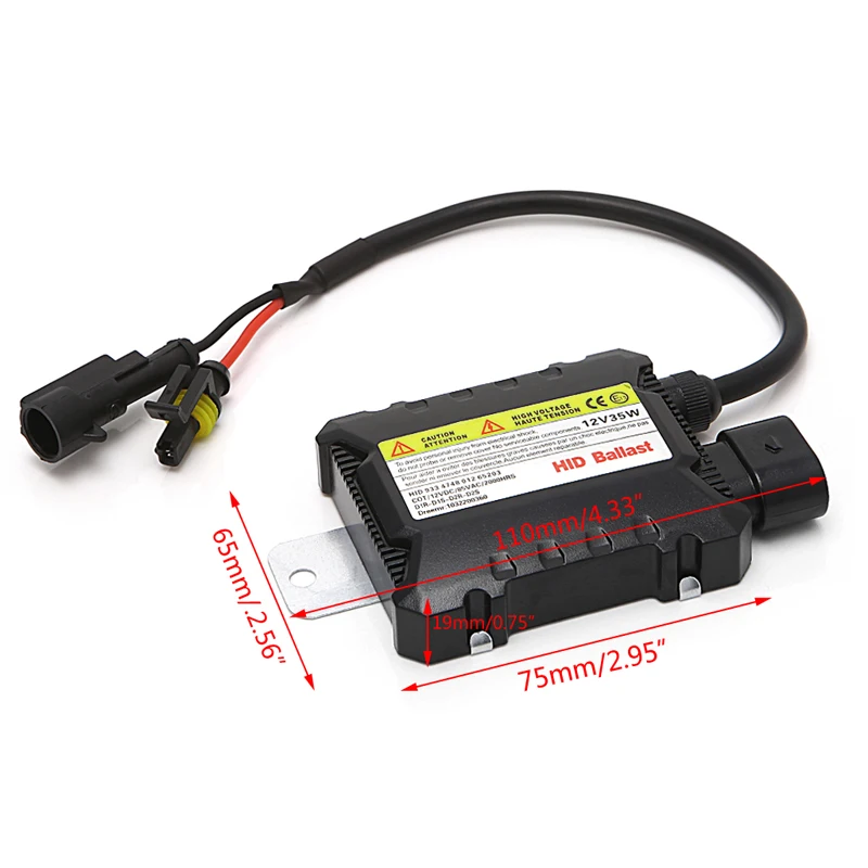 Kit de Lastro v para h1 Novo Magro w Universal Hid Conversão Digital 12 h7 9006 Xenon Farol 1 pc 35 9 Lâmpadas de farol de carro (Xenon)