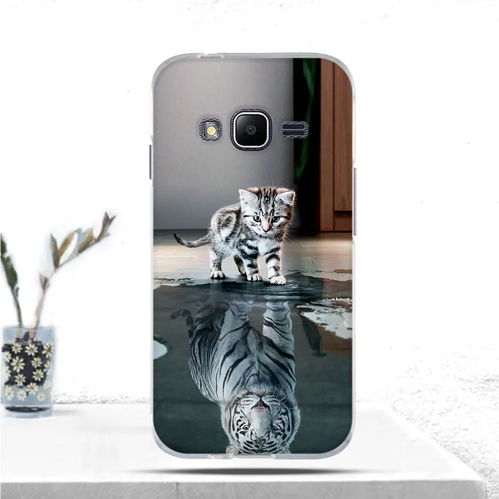 Чехол для телефона Samsung Galaxy J1 mini prime J106F V2 Мягкая силиконовая задняя крышка из ТПУ