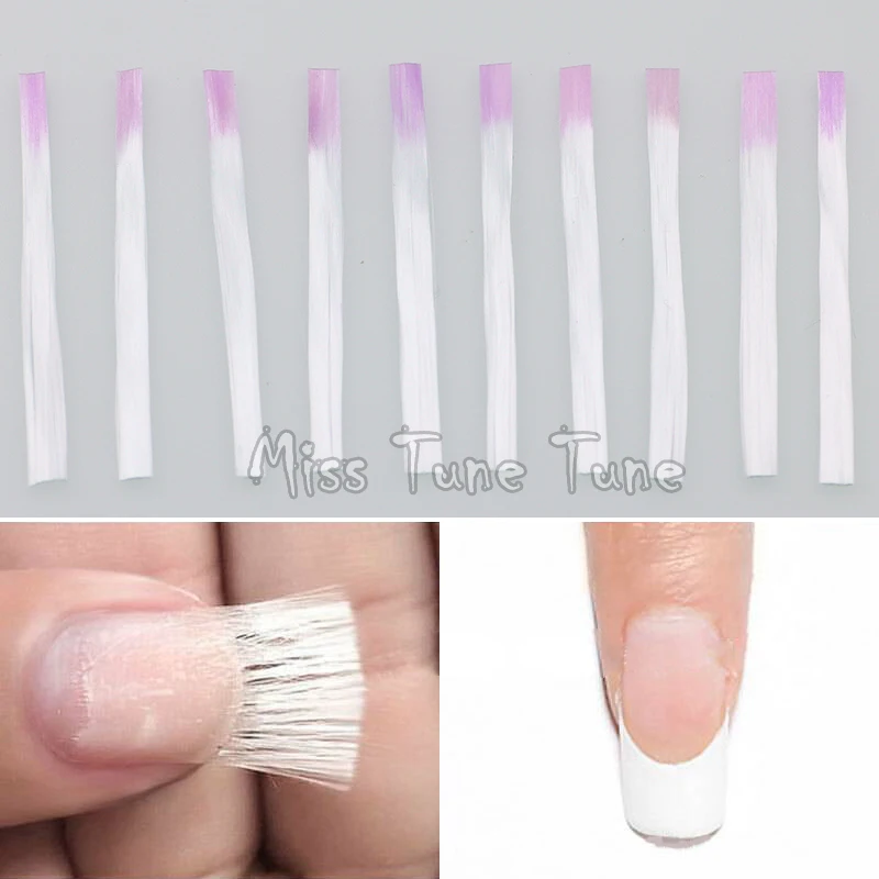 

10/30/50x Professional Fiberglass Nail Extension Glass Fiber for Nail Silk Extension Nail Form Acrylic Tips Nail Salon
