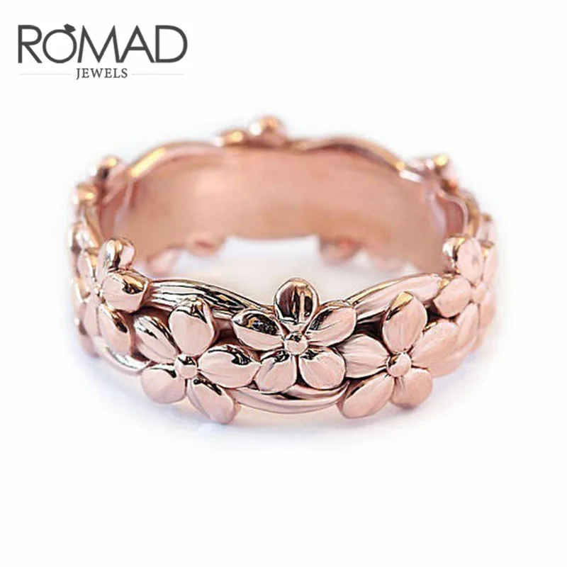 

Rose gold and silver plated ring for women Daisy flower wedding rings Chrysanthemum engagement Rings jewelry anillo dropshipping