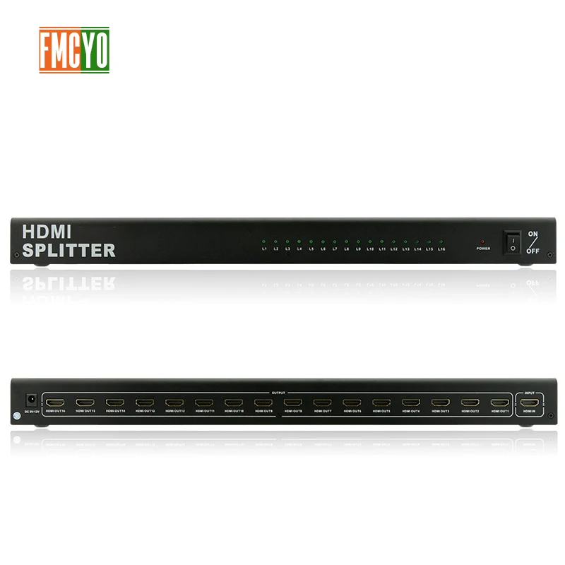 HDMI сплиттер KVM коммутатор 16x1 1x16 Mini HDMI порт 16 вход 1 выход 4 K разрешение двунаправленный HDMI переключатель матричный Поддержка 3D