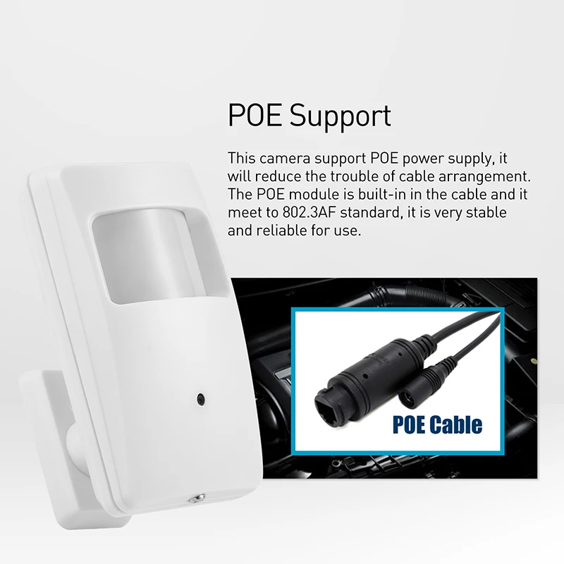 Камера видеонаблюдения невидимая 1080P POE 940nm ИК камера 2 0 МП ночное видение HD мини