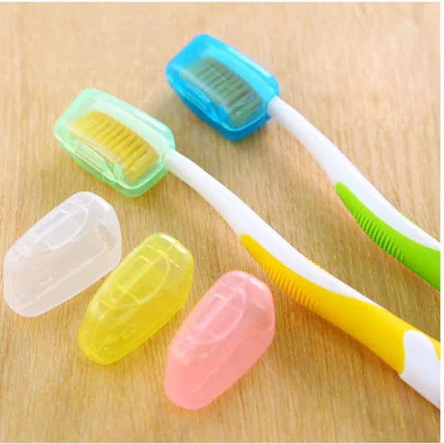 Toothbrush Headgear Hiking Camping Travel Supplies Tooth Brush Head protective Cover Case Toothbrush Sets Outdoor Tools 4