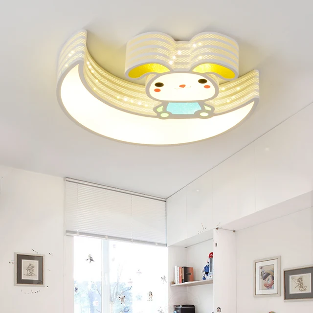 Kreative rabbit mond kindergarten deckenleuchte led warm kinder ... Kreative rabbit mond kindergarten deckenleuchte led warm kinder ...