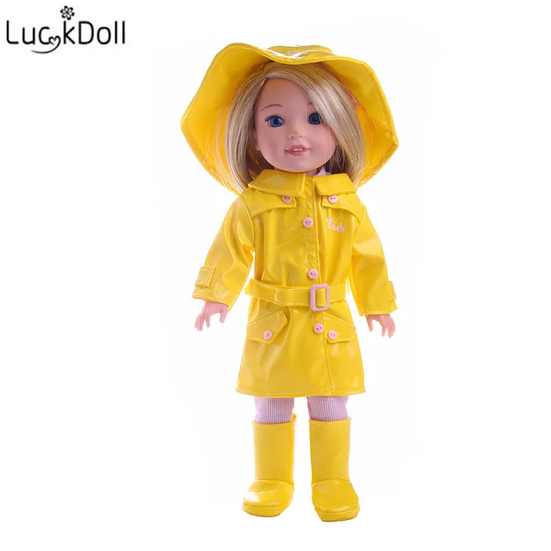 LUCKDOLL Новый кожаный костюм набор подходит 14 5 дюймов американские Аксессуары для