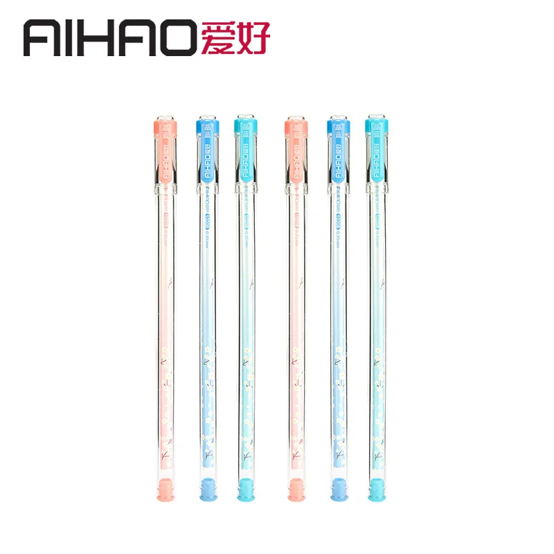 AIHAO/Новинка 2019 брендовая гелевая чернильная ручка 0 35 мм Цветочная школьная и