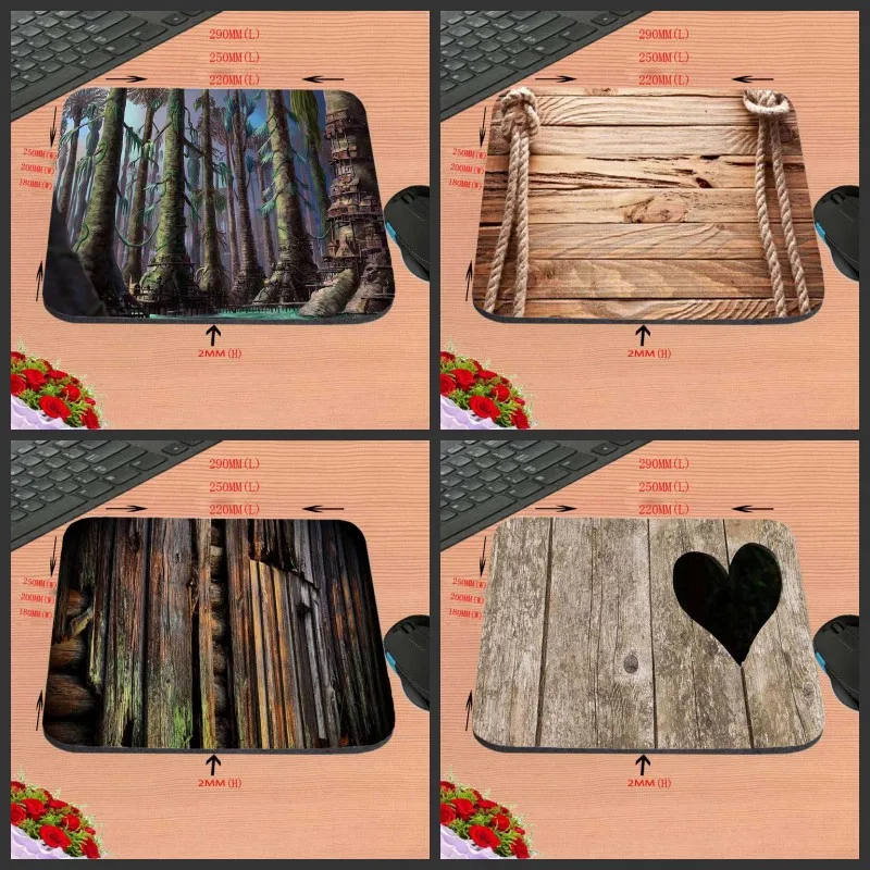 

Wooden House In Forest Best Sales Customized Mouse Pad Gamers Classy Computer Notebook Rectangle Rubber Anti-slip Mouse Mat