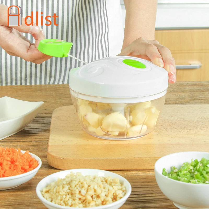 

Vegetable Fruit Spiral Shredder Manual Meat Grinder Slicers Accessory Multifunction High Speedy Chopper Garlic Cutter Container