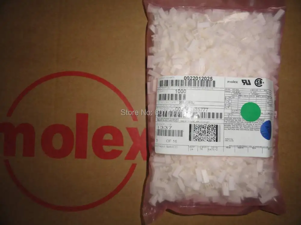 0022012025 CONN hsng 2POS. 100 W/рампы/ребра 2201-2025 MOLEX Соединители Клеммы корпуса 22-01-2025 новые и оригинальные запасные части