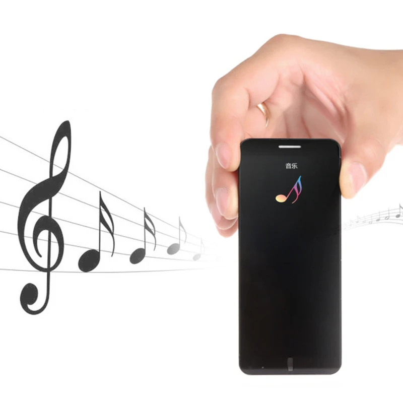 DOITOP A7 Untra thin Smart Phone 1.63 inch Touch Screen Dual Band Single SIM Cellphone Luxury Bluetooth Smartphone MP4 Player A3
