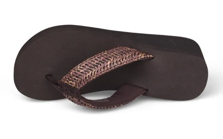 waterproof eva wedge flip flops