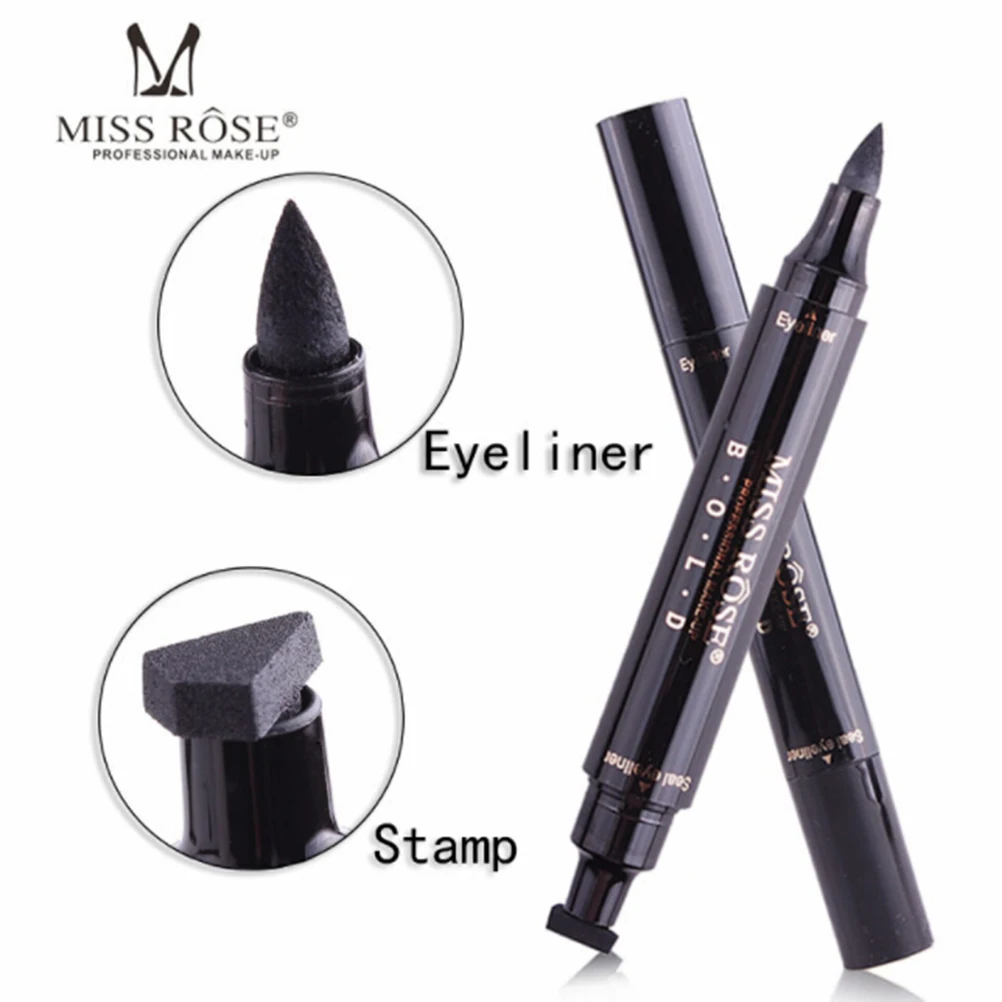 Black Double ended Makeup Stamps Eyeliner Eyes Liner Liquid Make Up
