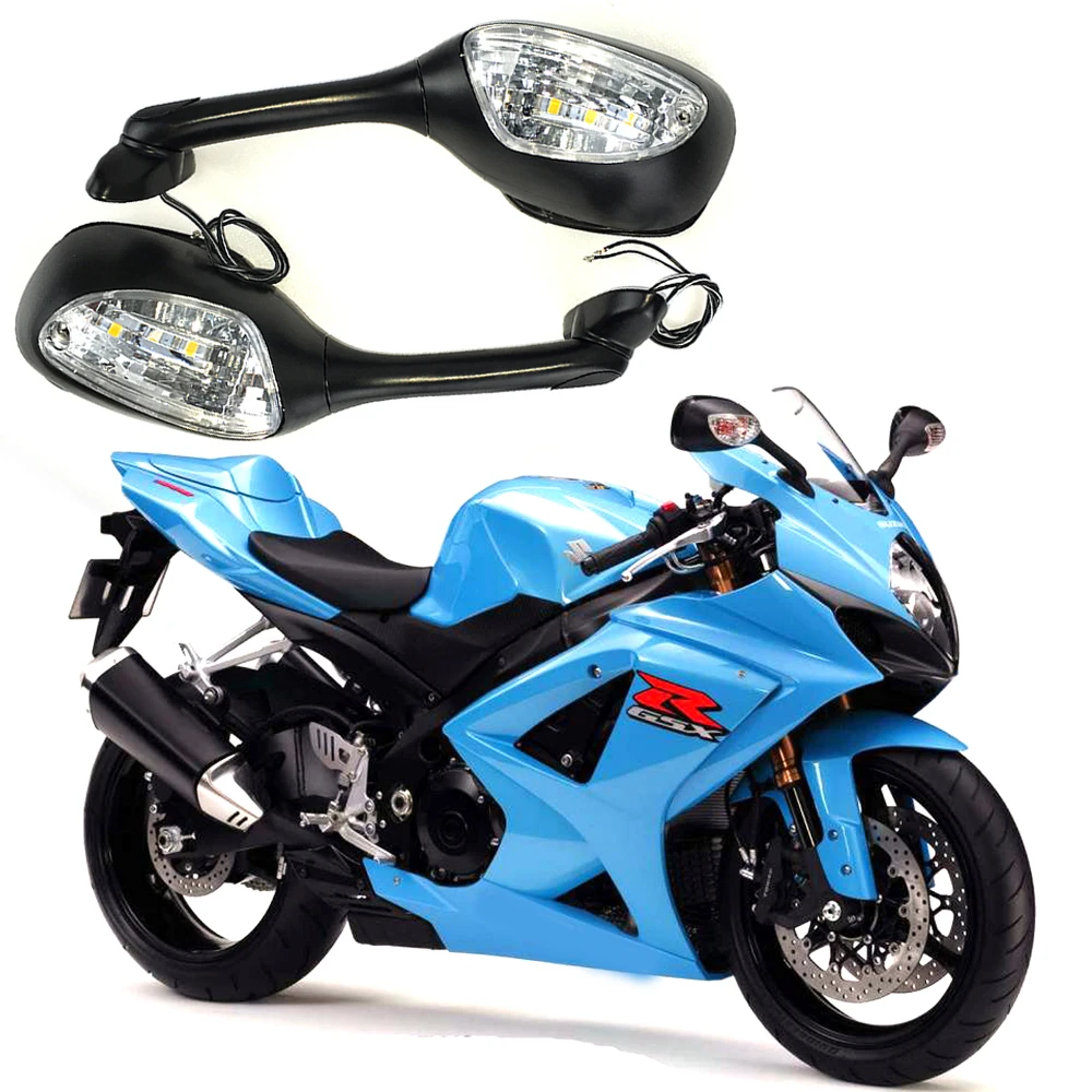 For Suzuki GSXR Motorcycle Rearview Rear View Mirrors for Suzuki GSXR 600 750 1000 2006 2010