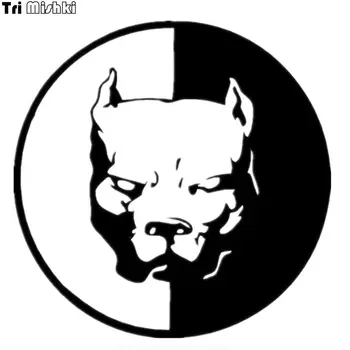 

Tri Mishki HZX155 15*15cm 1-4 pieces car sticker pitbull auto car stickers