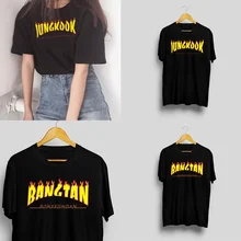 Звездная Королева-JBH 1 шт. корейская мода Kpop Bangtan Jungkook Thrasher Футболка Kpop Bangtan Boys/Kpop Merch