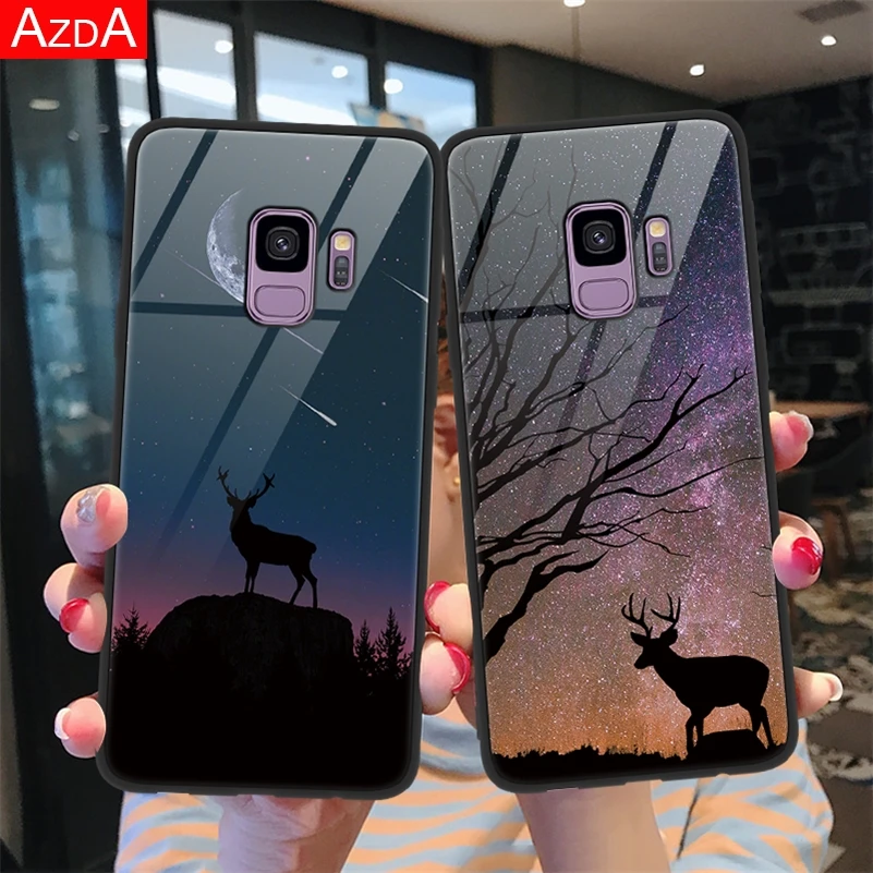 

Glass Cover For Samsung Galaxy J4 J6 J5 J7 2017 S8 S9 S10 Plus S10E A6 A7 A8 A9 2018 M10 M20 A30 A40 A50 A70 Note 8 9 Cover Capa