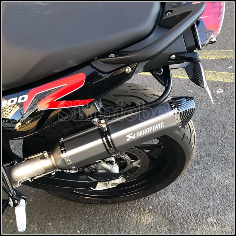 Tubo de escape 51 мм Универсальный akrapovic выхлопной мото rcycle 470 мм Левая Правая сторона слипоны глушитель скутер scarico moto universale