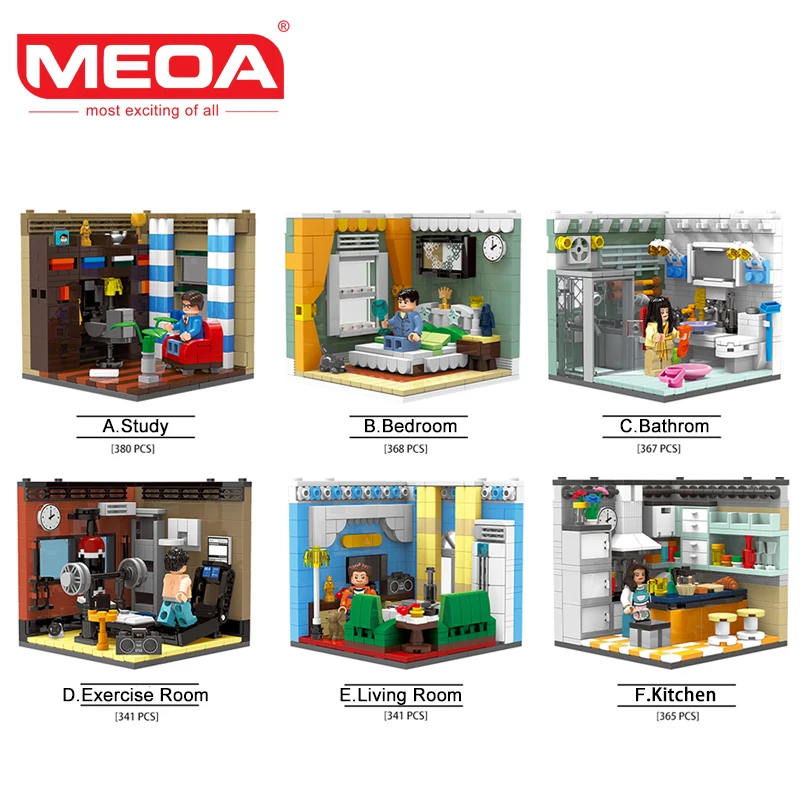 

XINGBAO 01401 Living House Set Building Blocks MOC Bricks LegoINGlys City Educational Bricks Action Figure Gifts For Children