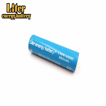 

2pcs! Liter Energy Battery 3.7v 14500 Battery 880mah Li-ion Rechargeable Battery For Led Flashlight Toys Bicycle Lamp Headlamp