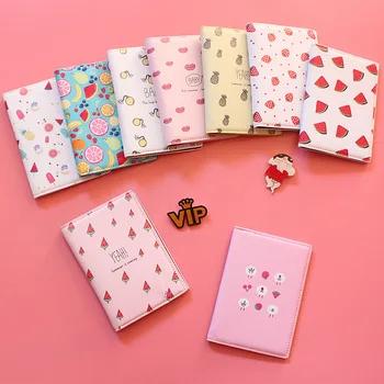 

Cartoon Fruit Travel Passport Cover Credit Card Holder,PU Leather ID Card Bag,Business Porte Carte Simple 14*10CM