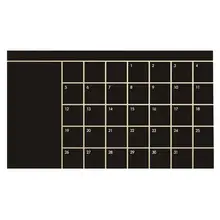 92*60cm Month Calendar Chalkboard Blackboard Removable Planner Wall Stickers Black Board Office School Vinyl Decals Supplies